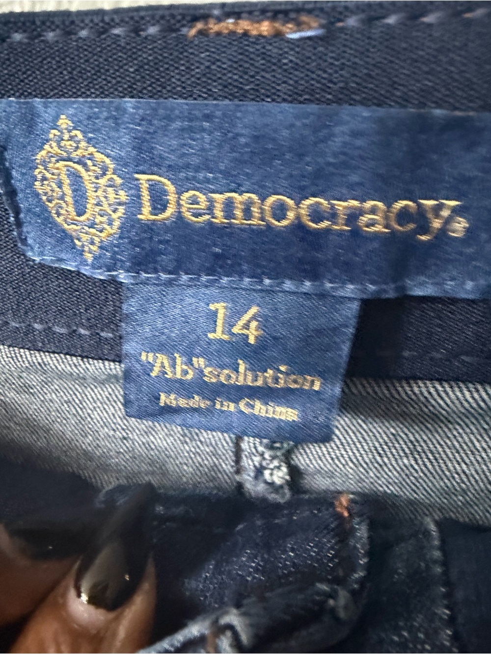 democracy absolution wide Leg Women's Jeans - Blue 14 - Picture 8 of 8